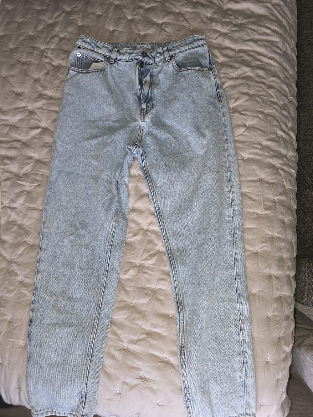 BOSS Blue Eash Regular Fit, Tapered Leg High Eaisted Women’s Jeans 29